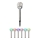 Grundig - LED solcellslampa 1xLED/1,2V 600 mAh multicolor