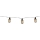 Grundig - LED solcellsljusslinga 10xLED 3,8m IP44 varm vit