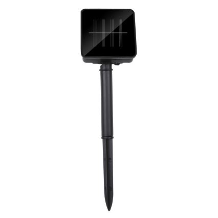 Grundig - LED solcellsljusslinga 50xLED/8 funktioner 6,9m varm vit