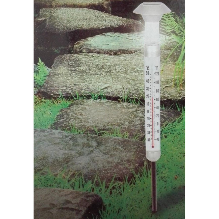 Grundig - LED Sollampen Termometer 1xAA