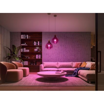 Grundläggande set Philips Hue WHITE OCH COLOR AMBIANCE 3xE27/9W/230V 2000-6500K +sammanlänkningsanordning