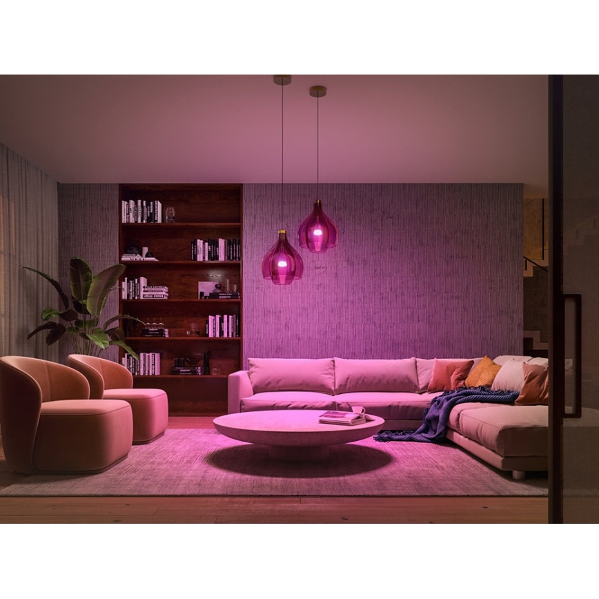 Grundläggande set Philips Hue WHITE OCH COLOR AMBIANCE 3xE27/9W/230V 2000-6500K +sammanlänkningsanordning