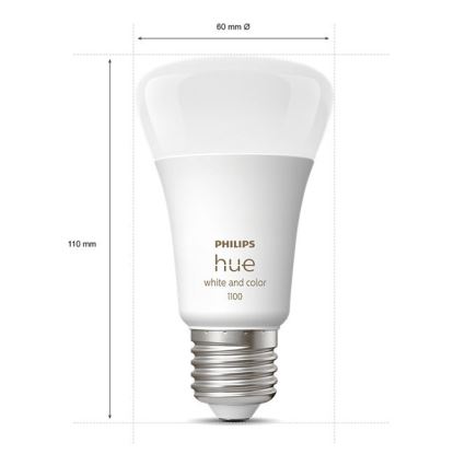 Grundläggande set Philips Hue WHITE OCH COLOR AMBIANCE 3xE27/9W/230V 2000-6500K +sammanlänkningsanordning