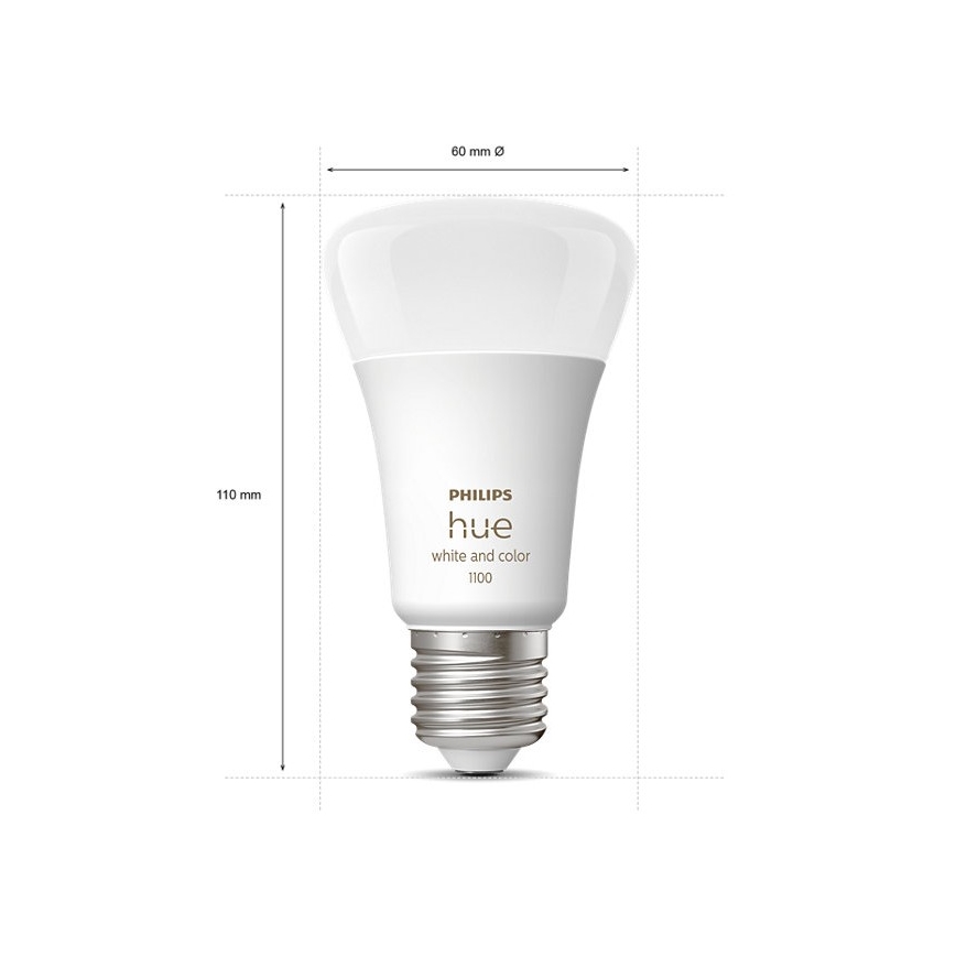 Grundläggande set Philips Hue WHITE OCH COLOR AMBIANCE 3xE27/9W/230V 2000-6500K +sammanlänkningsanordning