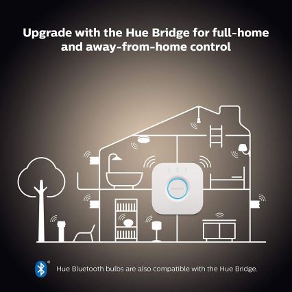 Grundläggande set Philips Hue WHITE AMBIANCE 2xE27/8W/230V + enhet för anslutning
