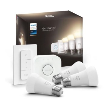 Grundläggande uppsättning  Philips Hue WHITE 3xE27/9,5W 2700K + en enhet för att ansluta