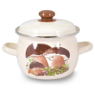 Gryta med lock TORO 5 l med svampmotiv