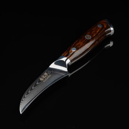 Gudaro - Kökskniv BIRD BEAK 7,6 cm i damaskusstål