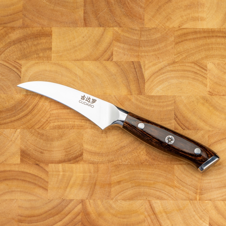 Gudaro - Kökskniv BIRD BEAK 7,6 cm i damaskusstål