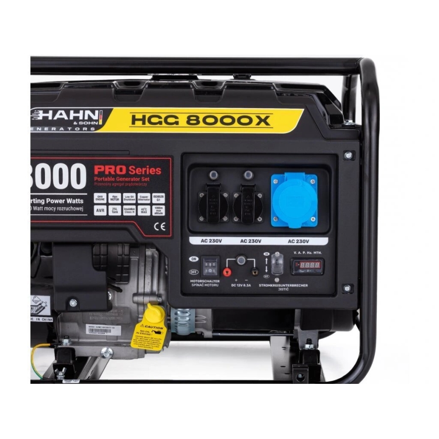 Hahn & Sohn 7410 - Elektrisk bensingenerator HGG 8000X 6500W