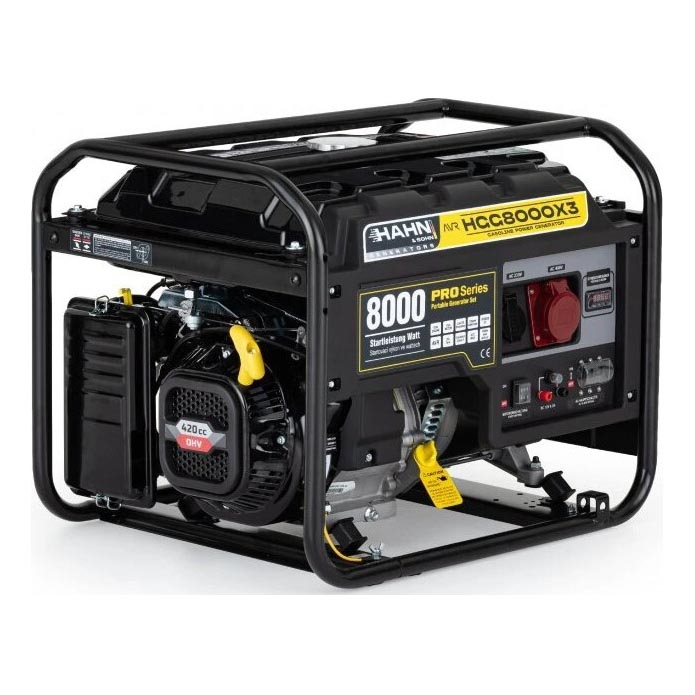 Hahn & Sohn 9177 - Bensin elverk HGG 8000 X3 6500W