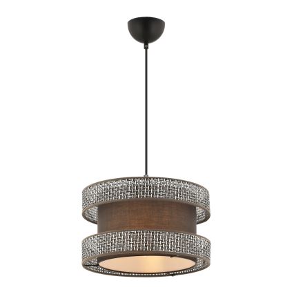 HALO Hänglampa 1xE27/60W/230V brun/grå