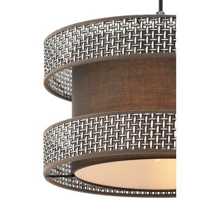 HALO Hänglampa 1xE27/60W/230V brun/grå