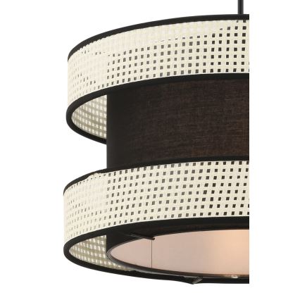 HALO hänglampa 1xE27/60W/230V svart/kräm