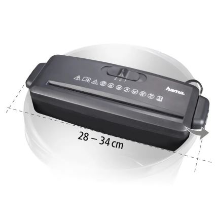 Hama - Mini paper shredder A4 230V svart