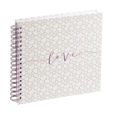 Hama - Spiral photo album 28x24 cm 40 pages beige/rosa