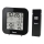 Hama - Väderstation med LCD display och väckarklocka 2xAA + 2xAAA svart