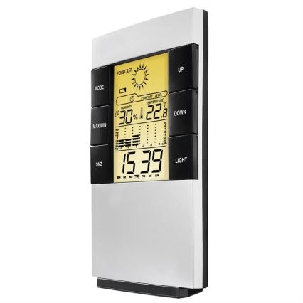 Hama - Väderstation med LCD display och väckarklocka 2xAAA