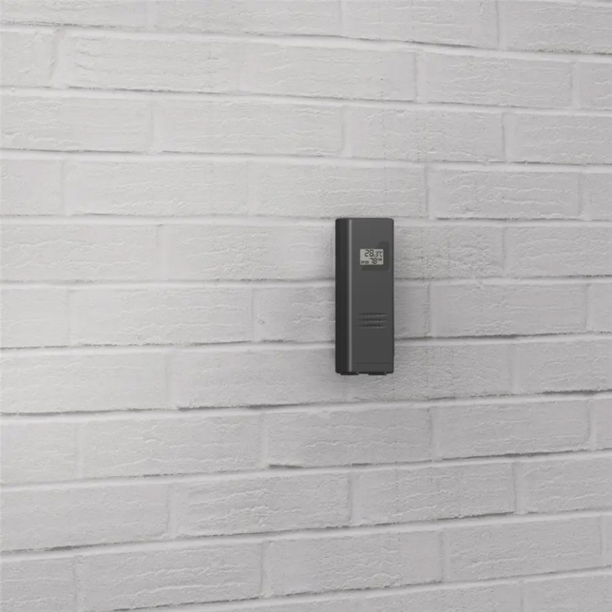 Hama - Väderstation with färg LCD display och väckarklocka + USB svart