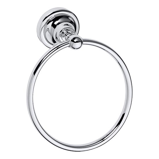 Handdukshållare 16x19 cm, silverfärgad