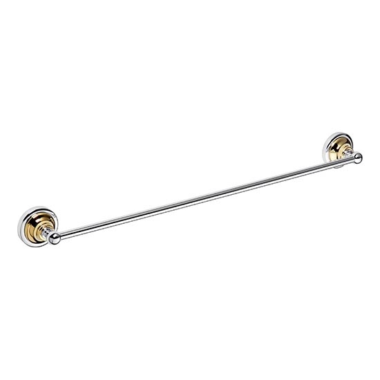 Handdukshållare 66,5 x 6,5 cm silver/guld