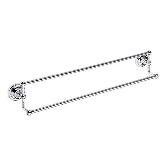 Handdukshållare 66,5x12,5 cm silverfärgad