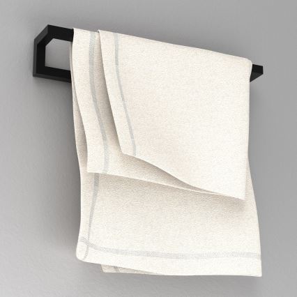 Handdukshängare för vägg 7x40 cm svart