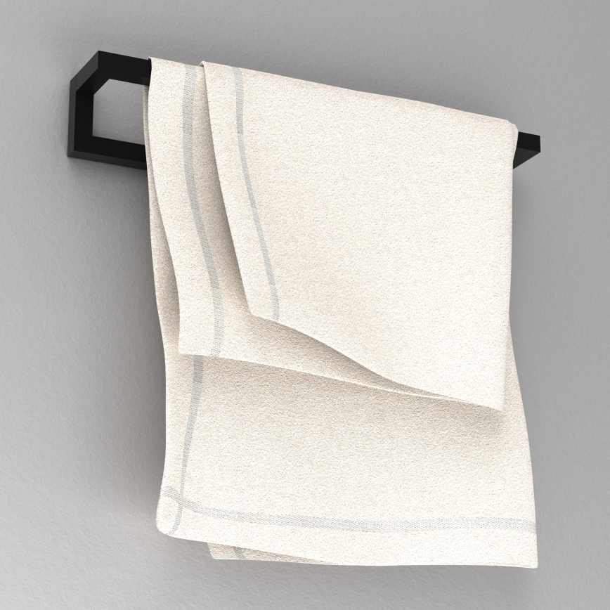 Handdukshängare för vägg 7x40 cm svart