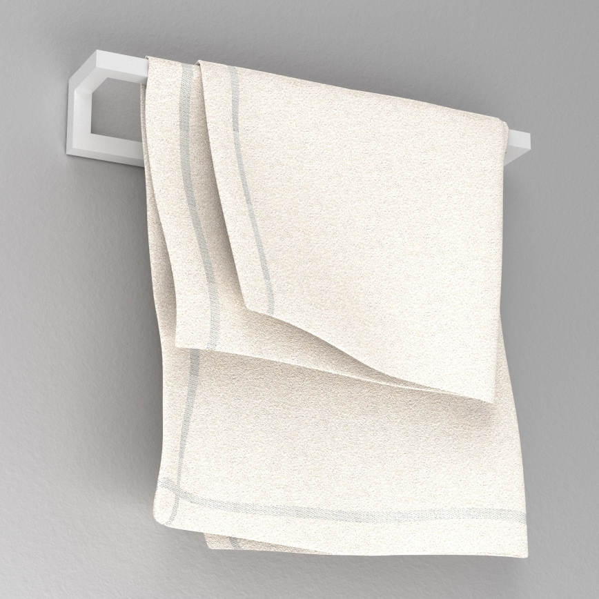 Handdukshängare för vägg 7x40 cm vit