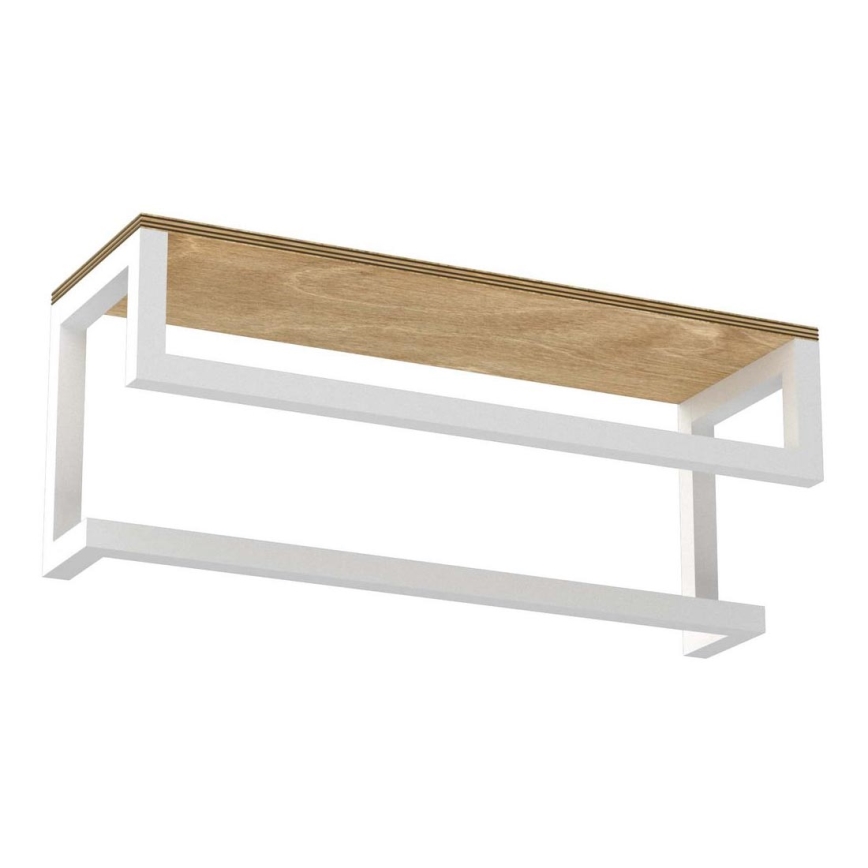 Handdukshängare för vägg med en policí 14x40 cm vit