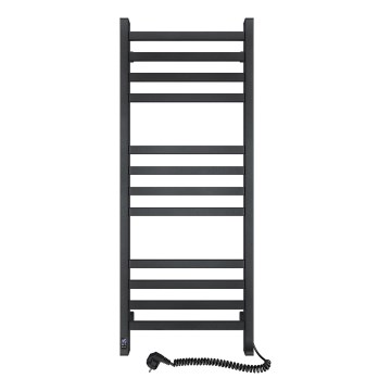 Handdukstork för badrum med termostat AVANGARD 459W/230V 120,6 cm IP44, svart, höger, kantig