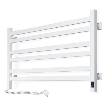Handdukstork med termostat AVANGARD 300W/230V, 50,6 cm, IP44, vit, vänsterutförande, kantig