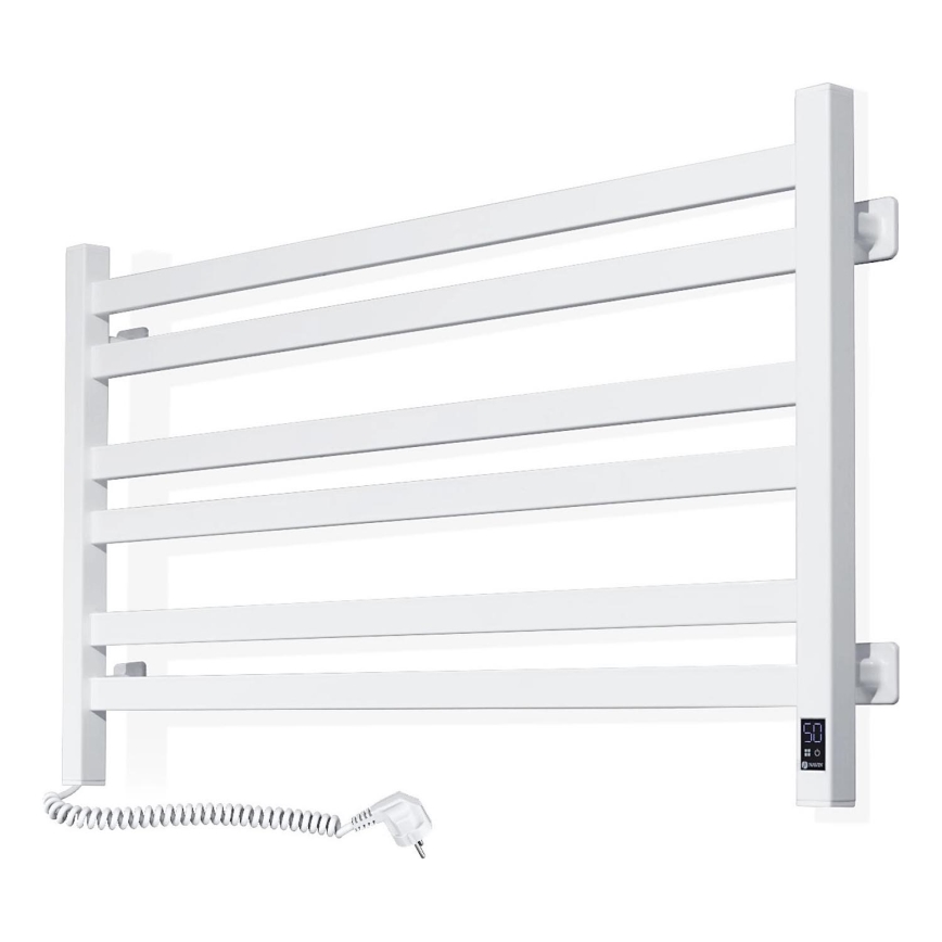 Handdukstork med termostat AVANGARD 300W/230V, 50,6 cm, IP44, vit, vänsterutförande, kantig