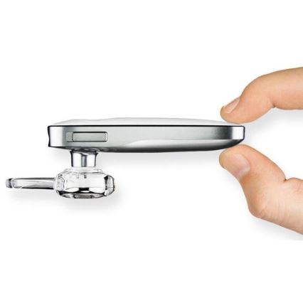 Handsfree-hörlurar med mikrofon vit