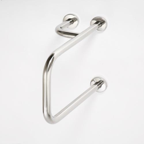 Handtag 23,5 x 38 cm, rostfritt stål/silver