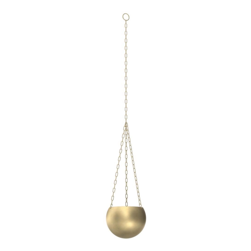 Hängande blomkruka 155x27 cm guld