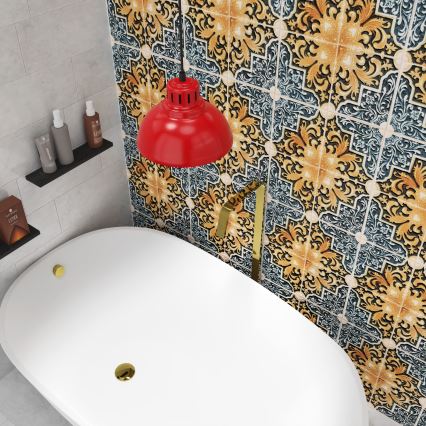 Hängande lampa ALTAR 1xE27/60W röd
