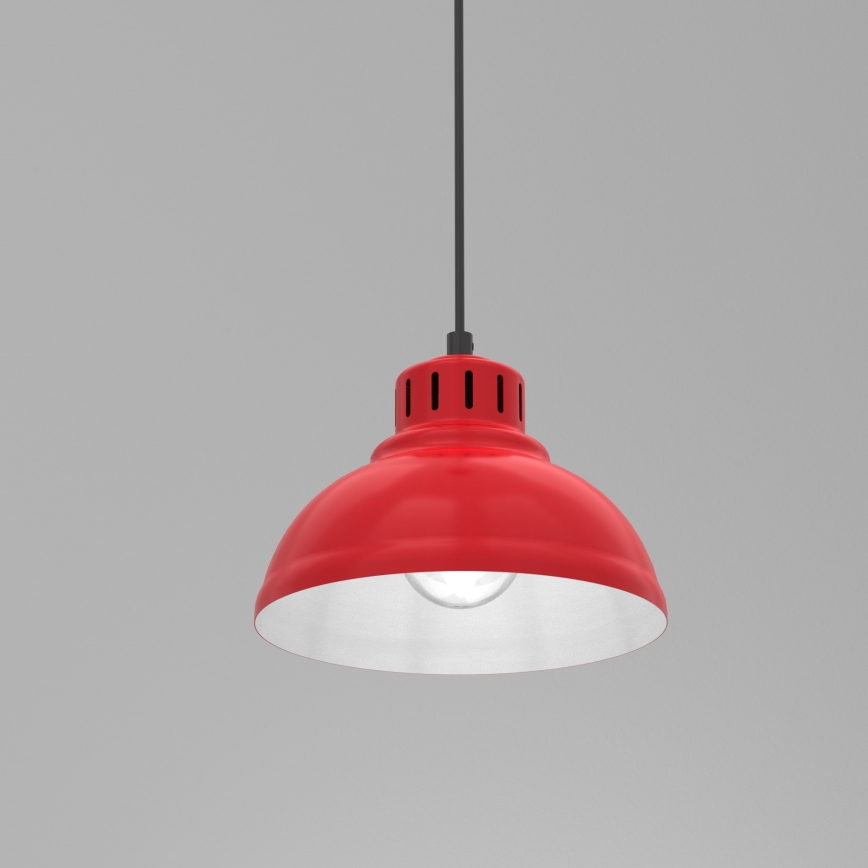 Hängande lampa ALTAR 1xE27/60W röd