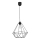 Hängande lampa BASKET 1xE27/60W/230V svart
