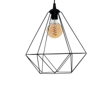 Hängande lampa BASKET 1xE27/60W/230V svart