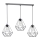 Hängande lampa BASKET 3xE27/60W/230V grå