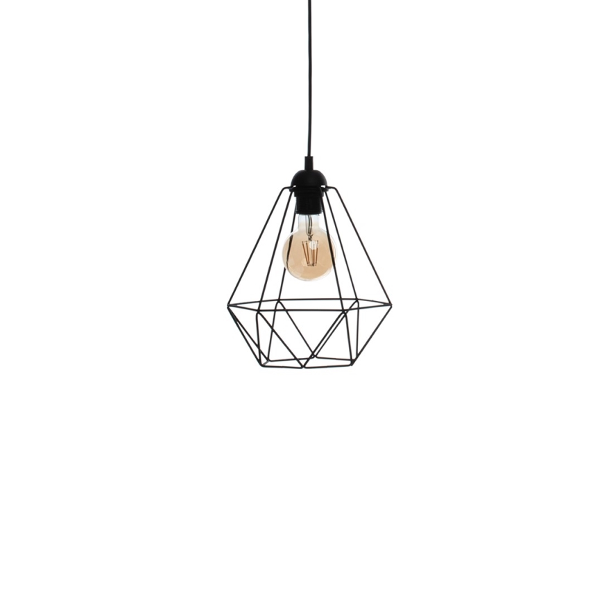 Hängande lampa BASKET 3xE27/60W/230V svart