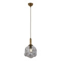 hängande lampa CRUMPLED 1xE27/40W/230V brons/rökt