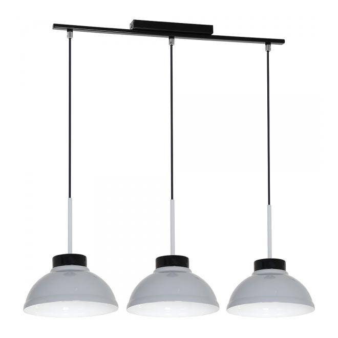 Hängande lampa FACTOR grå 3xE27/60W/230V