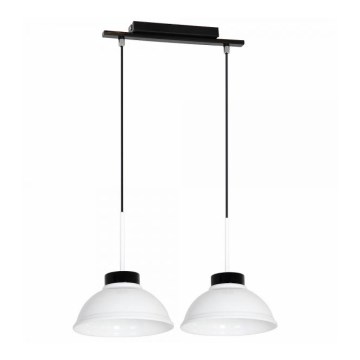 Hängande lampa FACTOR Vit 2xE27/60W/230V