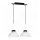 Hängande lampa FACTOR Vit 2xE27/60W/230V