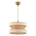 Hängande lampa HALO 1xE27/60W/230V beige/creme