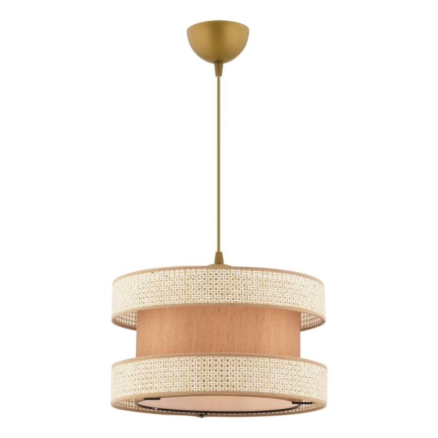 Hängande lampa HALO 1xE27/60W/230V beige/creme