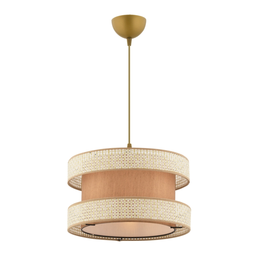 Hängande lampa HALO 1xE27/60W/230V beige/creme