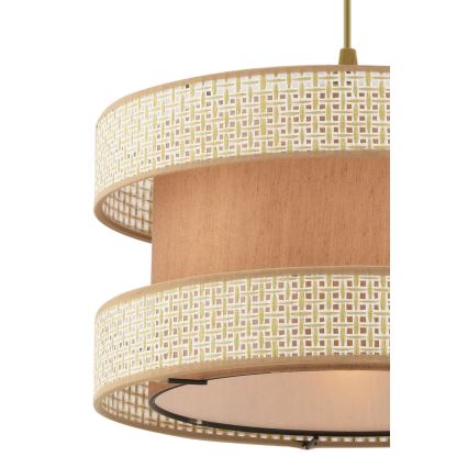 Hängande lampa HALO 1xE27/60W/230V beige/creme